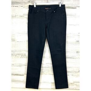 Tory Burch womens 30 Black Logo Pocket Super Skinny Denim Jeans Designer